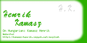 henrik kamasz business card